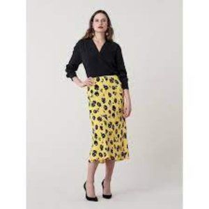 DVF Rose Showers  Midi Skirt
